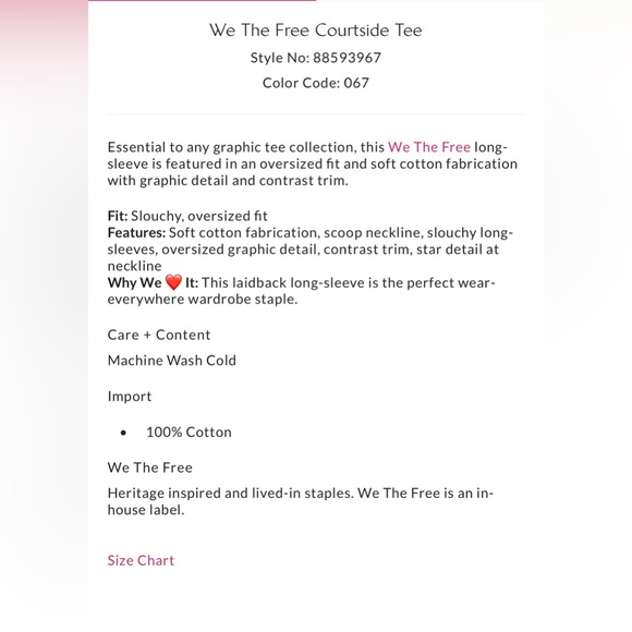 We The Free Courtside Tee - Picture 5 of 6